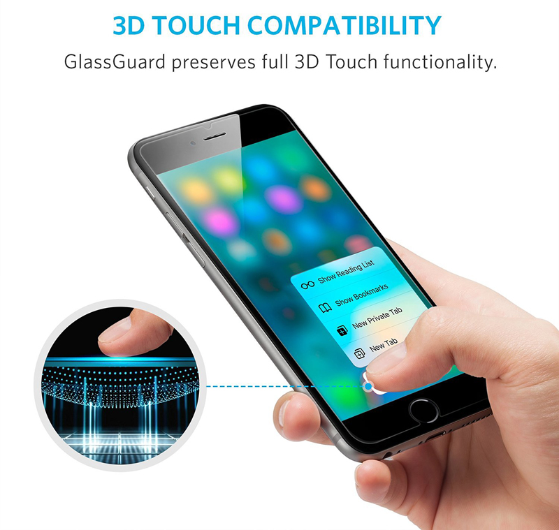 Iphone 7 Plus コスパ優秀な液晶保護ガラス Anker Glassguard Iphone 7 Plus用強化ガラス液晶保護フィルム 0 33mm アスキーストア