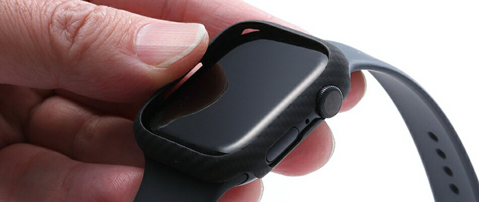 Apple Watch Series 7 用アラミド繊維で作った軽量、極薄、堅牢ケース 