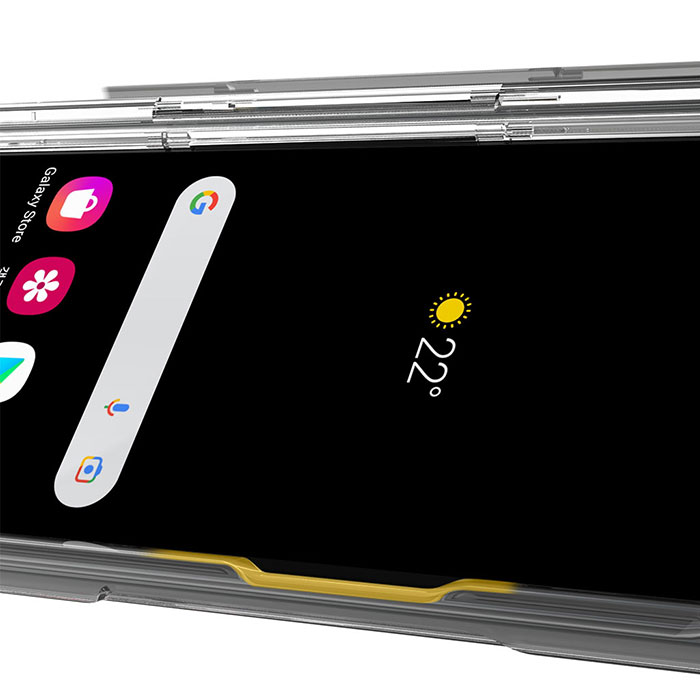 Araree Galaxy Z Fold 3ペンホルダーヒンジガード付ケース
