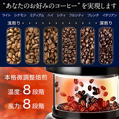 高機能・本格珈琲焙煎機! SOUYI JAPAN 本格コーヒー生豆焙煎機