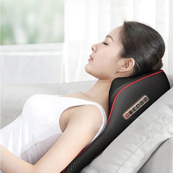 温感ヒーター搭載! 首・肩・背中・腰など、全身のリラックスができる「多機能リフレッシュ枕」
