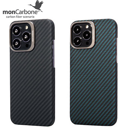 【iPhone13 Pro】Moncarbone アルミニウムレンズガードフルカーボンケース Hoverkoat Matt for iPhone13 Pro