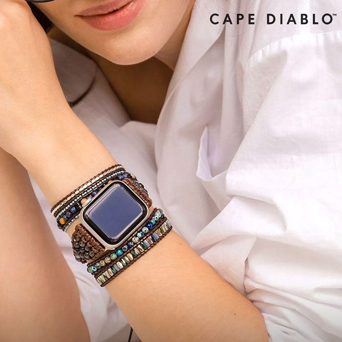 ラップブレスレット風のデザインが魅力のApple Watchバンド! cape diablo(ケープディアブロ)セリーン オーシャン for Apple Watch 38-49mm