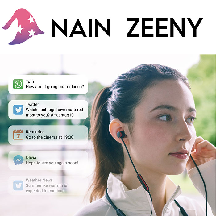 【新価格】スクリーンフリー音声ユーザーインタフェースでスマートフォン生活を革新するワイヤレスイヤフォン「ZEENY」