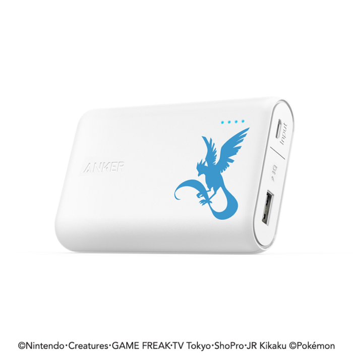 伝説のポケモンがデザインされたモバイルバッテリー Anker PowerCore フリーザー10000