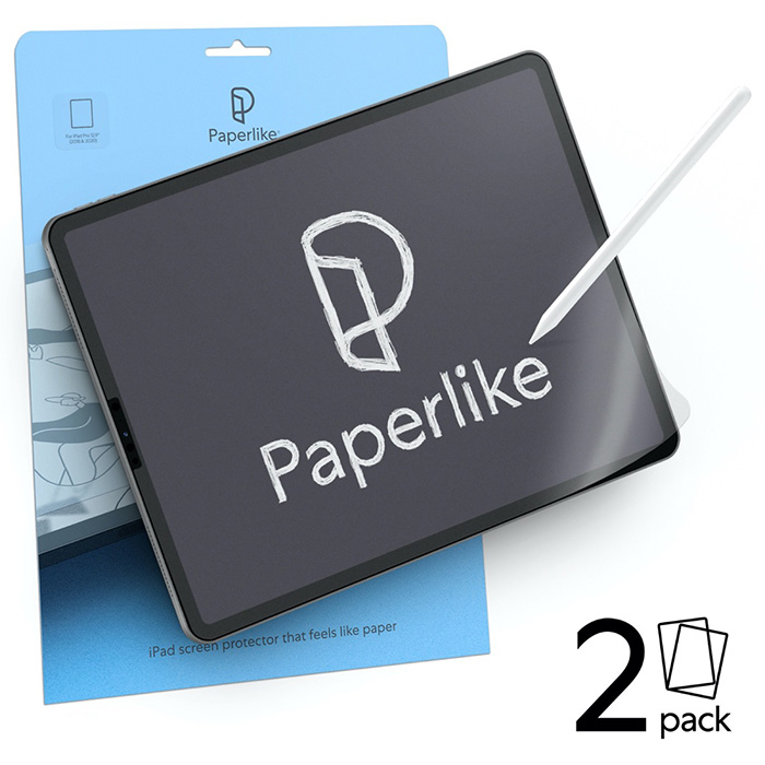 ピクセル単位で画面が鮮明! 魔法のようなiPadフィルム! Paperlike ペーパーライク iPadフィルム 2枚入り iPad Pro 12.9インチ (2018-2020)