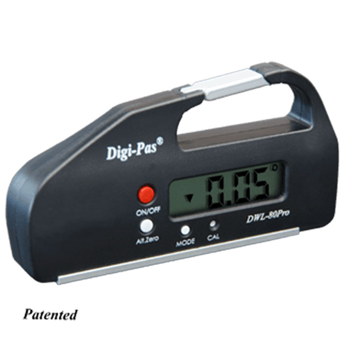 簡単かつ迅速にデジタル表示するポケットサイズのデジタル水平器! Digi-pasデジタルレベル DWL80Pro