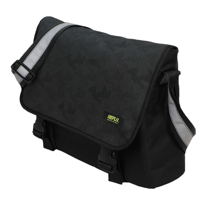 暗闇でも着用者の存在を明らかにする、リフレクト生地を全面に採用!REFLO(リフロ)メッセンジャーバッグ
